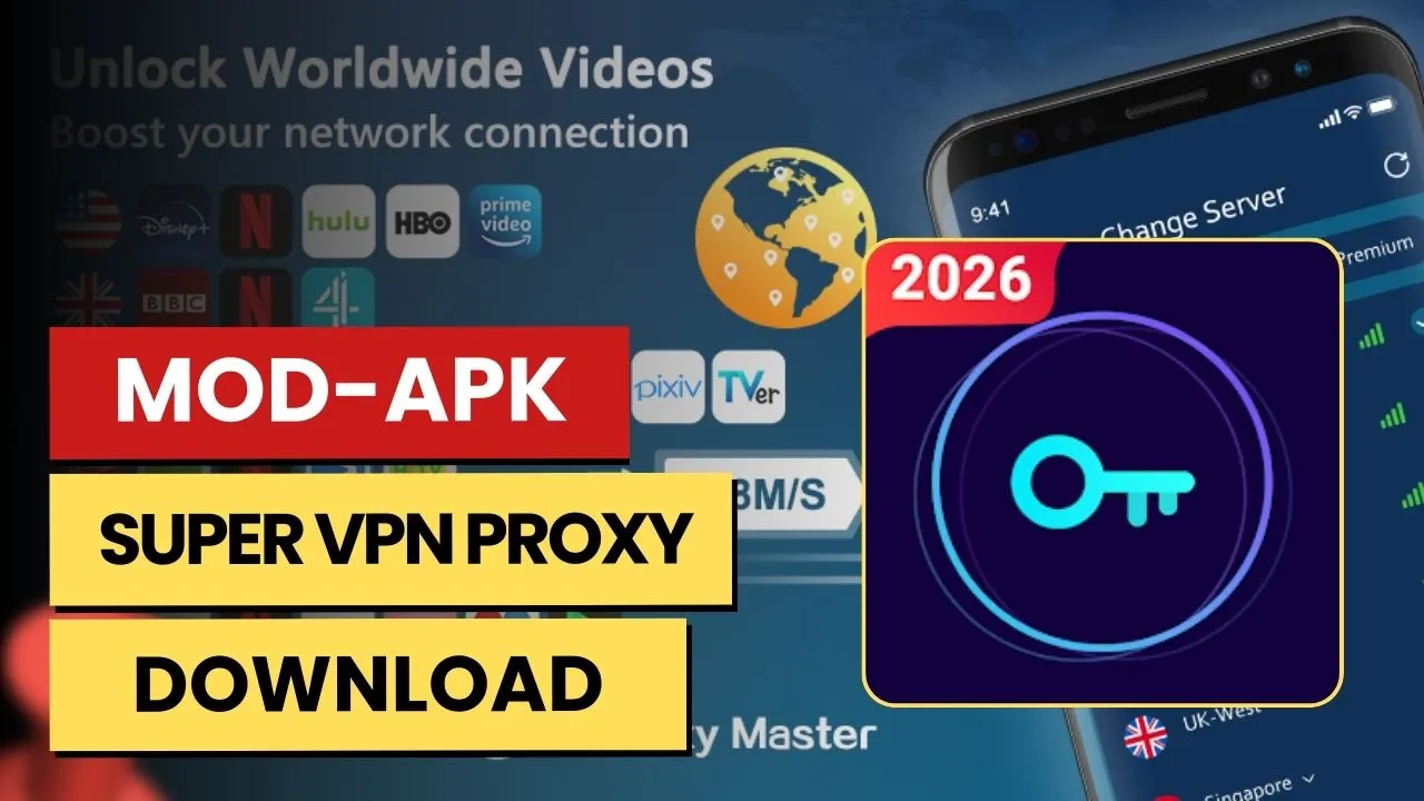 Super VPN Proxy - Proxy Master MOD APK [Premium Unlocked] for Android